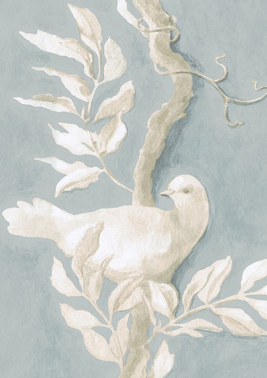 Doves Wallpaper - Rock Dove - Lewis & Wood