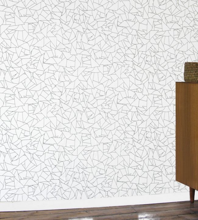 Windmill Room Wallpaper - White