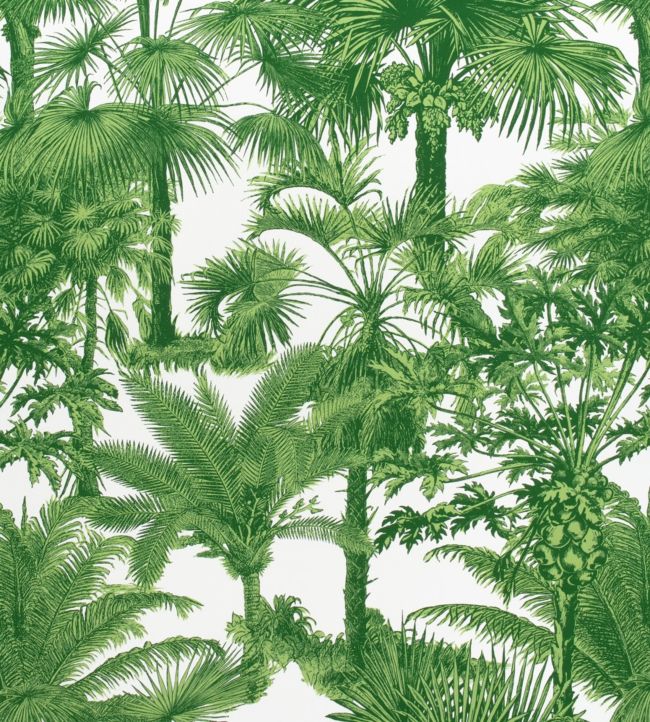 Palm Botanical Fabric - Green