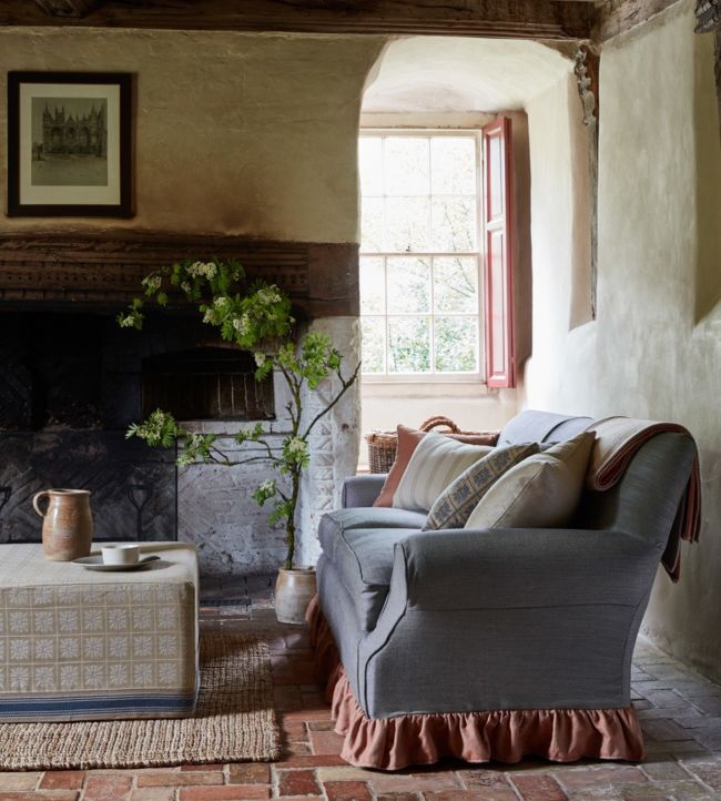 Warden Stripe Room Fabric 2 - Green