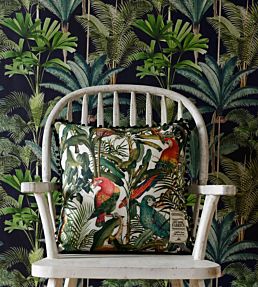 Parrots Of Brasil Room Fabric 2 - Green