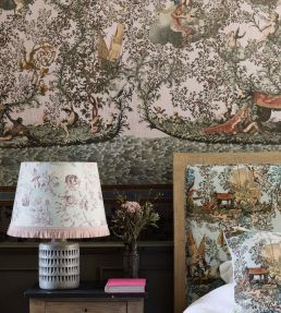 Journey To Eden Room Fabric - Teal