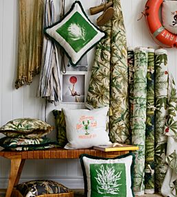 Madagascar Room Fabric 3 - Green