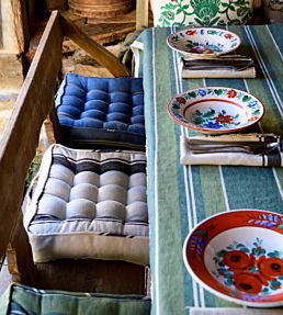 Szepviz Stripe Room Fabric 3 - Green