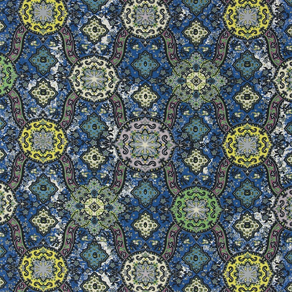 Wild Palms - Fabric - Blue