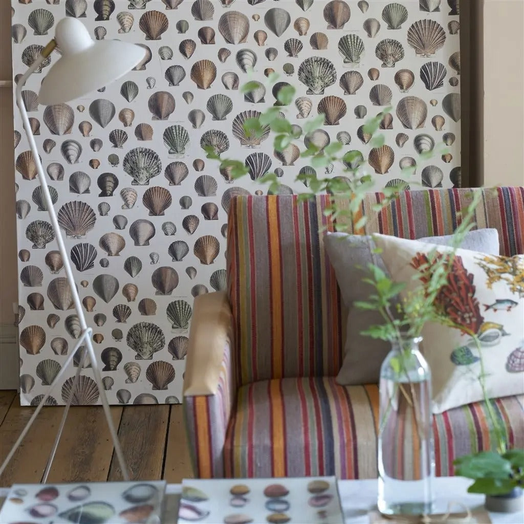 Herring Cove Fuchsia Room Fabric 3 - Pink