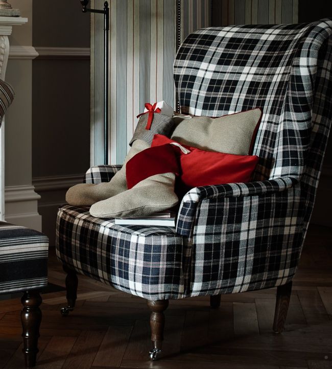 Ayr Room Fabric - Black