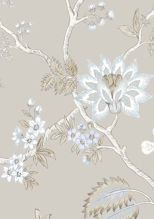 Indienne Wallpaper - Wisteria - Lewis & Wood