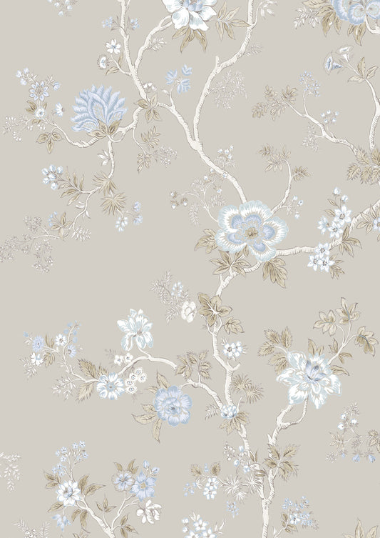 Indienne Wallpaper - Wisteria - Lewis & Wood