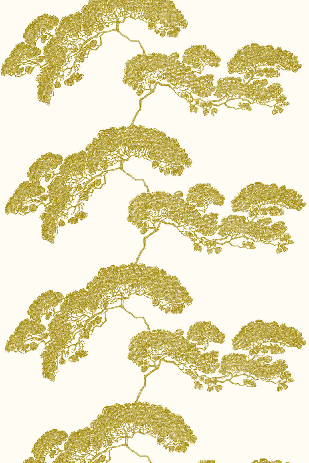 Japanese Tree Fabric - Green