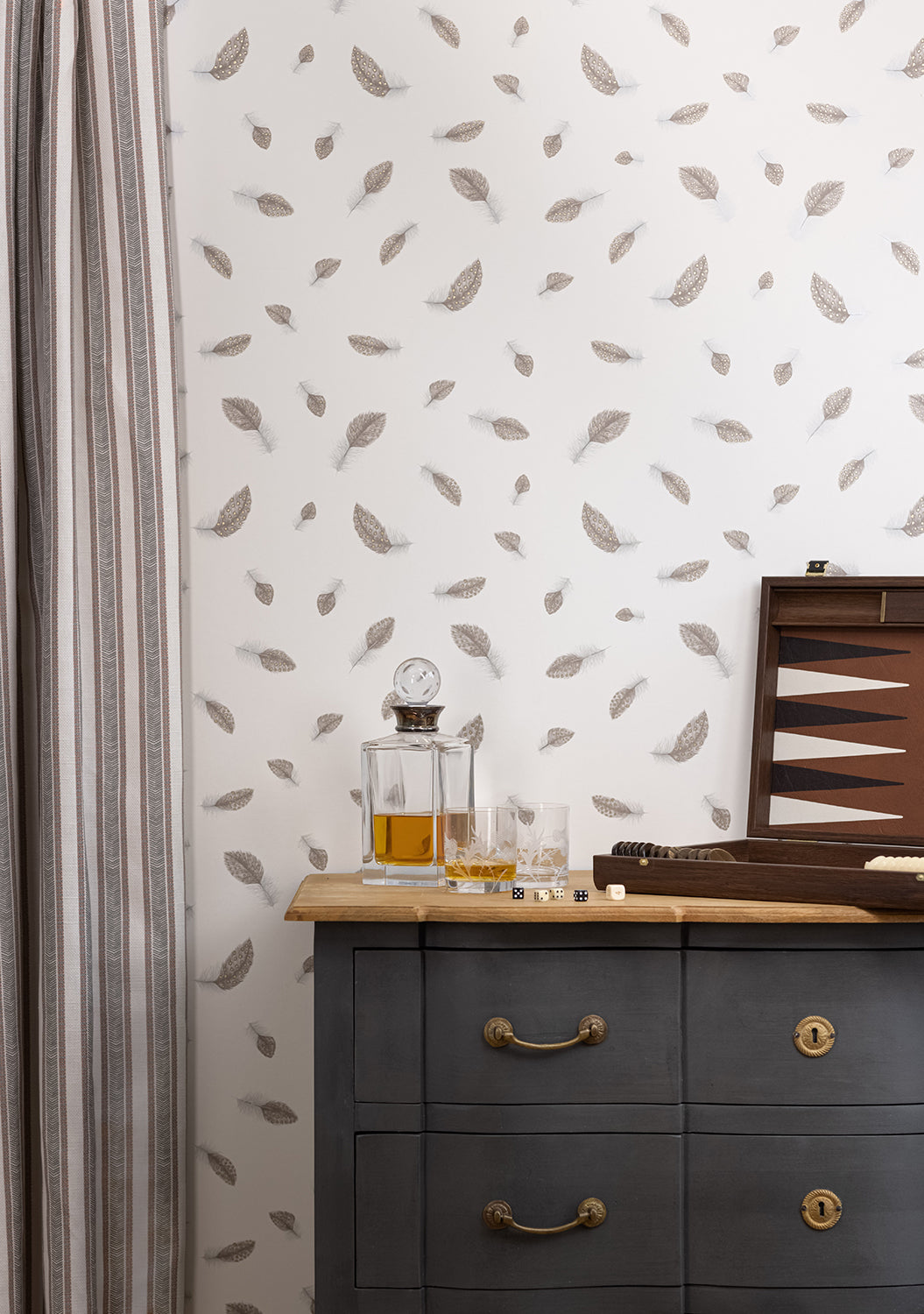 Wishbone Room Fabric - Brown