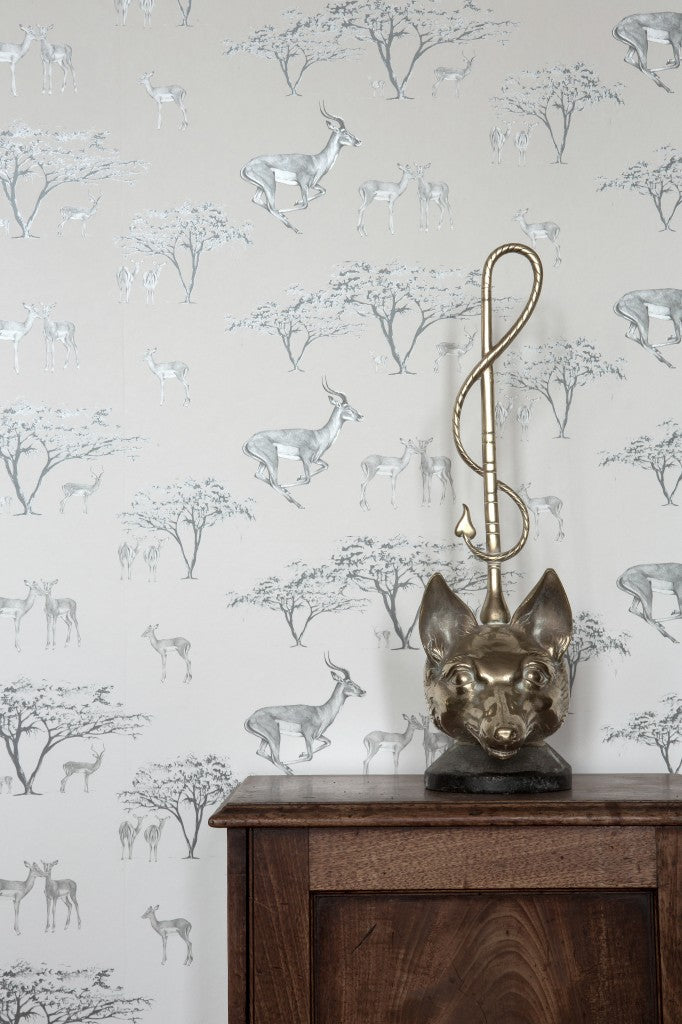 The Tribe Room Wallpaper 2 - Silver