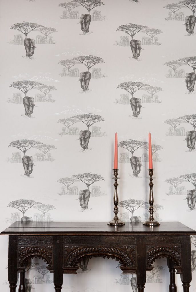 The Waterhole Room Wallpaper 3 - Gray
