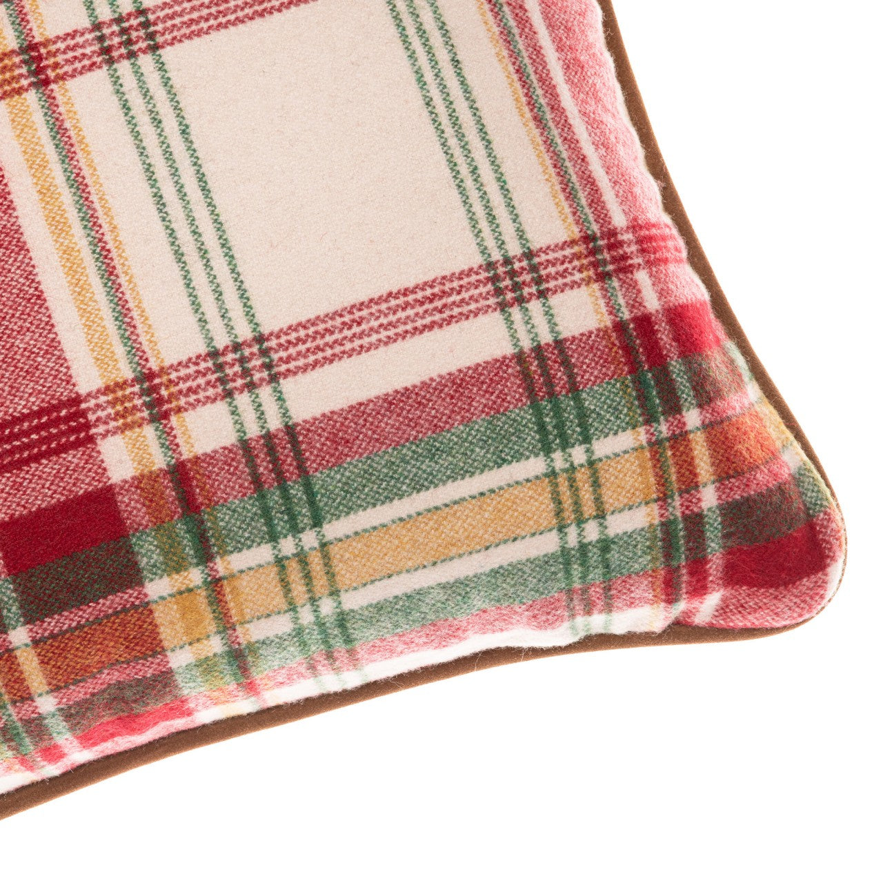SULLIVAN PLAID Wool Room Cushion 3 - Red