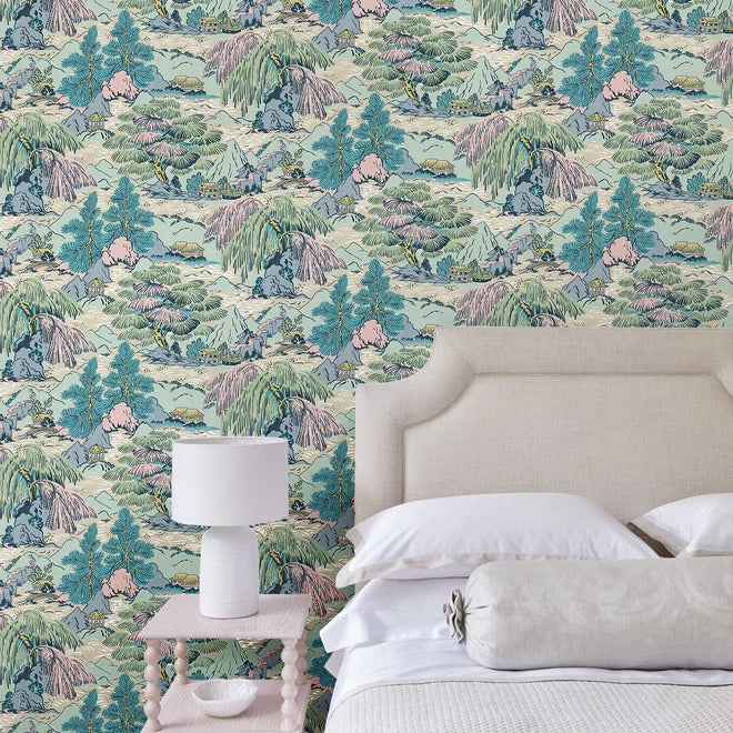 Yanagi Bright Pastel Room Wallpaper