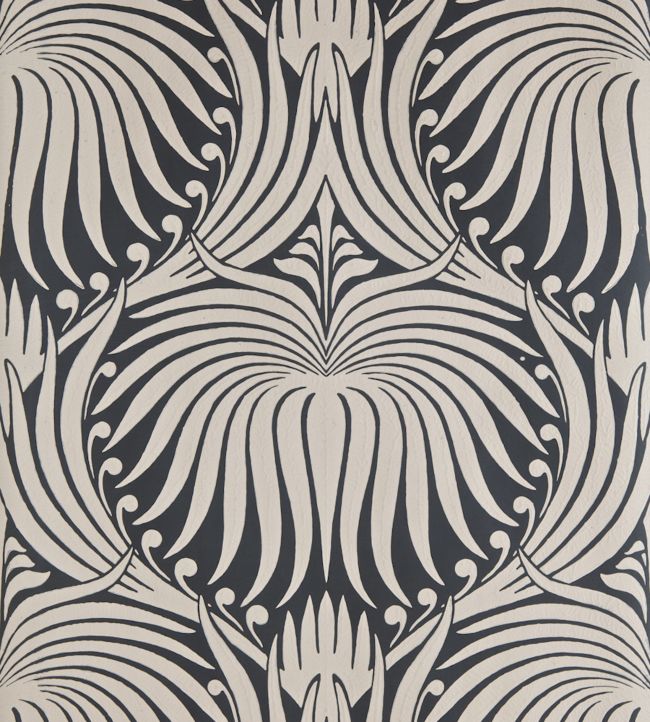 Lotus Wallpaper - Charleston Gray - 2017 - Farrow & Ball