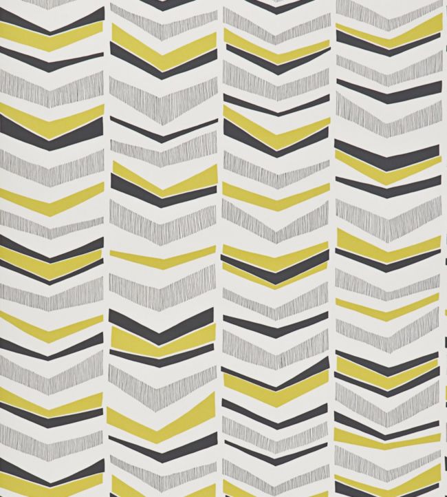 Chevron Wallpaper - Yellow