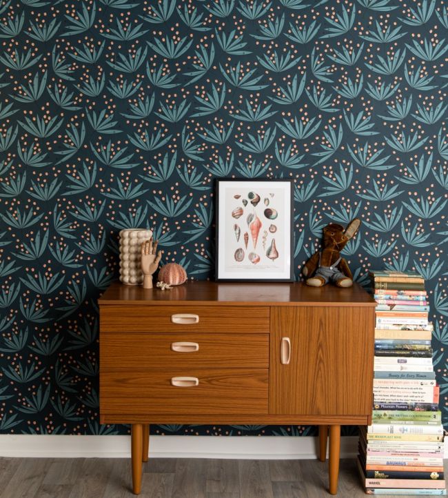 Wildflower Room Wallpaper - Blue