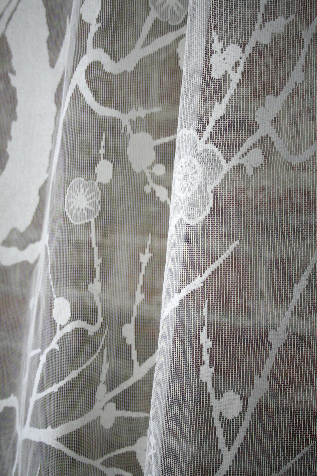 Spring Blossom Lace Room Fabric 4 - Gray