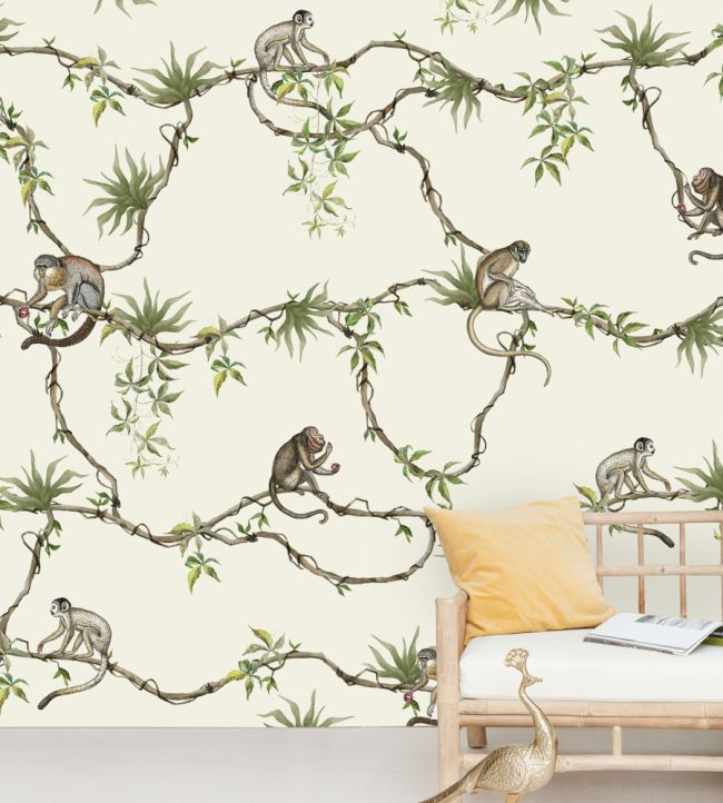 Hanging Garden Room Mural - Green