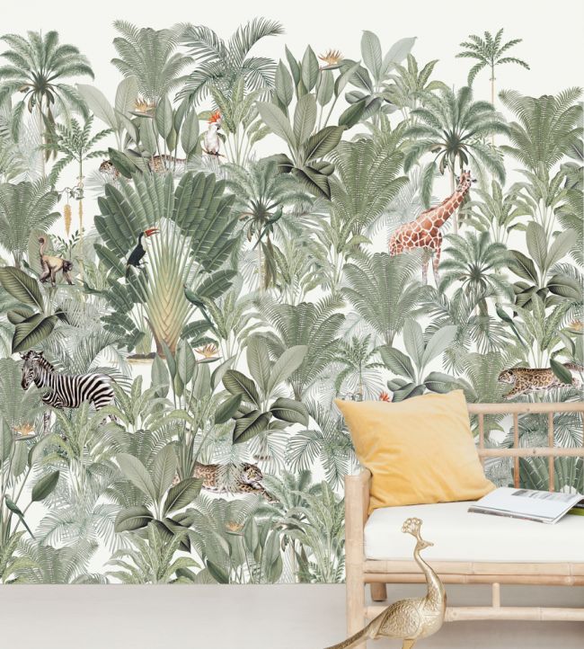 Into The Wild Room Mural - Green