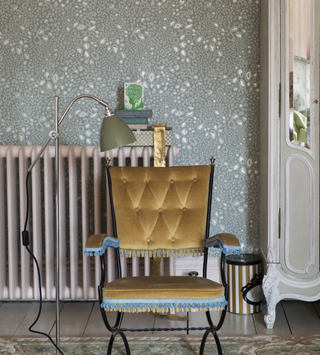 Ocelot Wallpaper - Silver - 3703 - Farrow & Ball