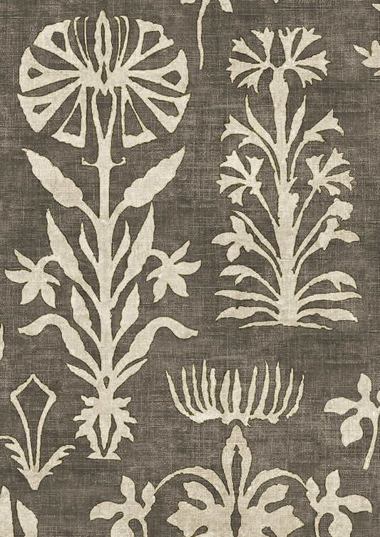 Papyrus Wallpaper - Nero - Lewis & Wood