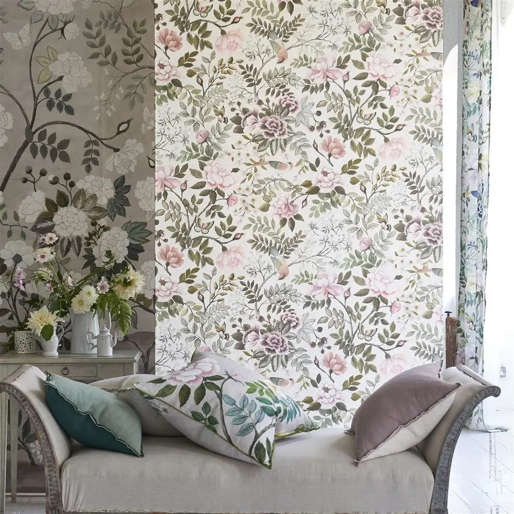 Porcelaine de Chine Wallpaper - Peony - PDG1146/07 - Designers Guild