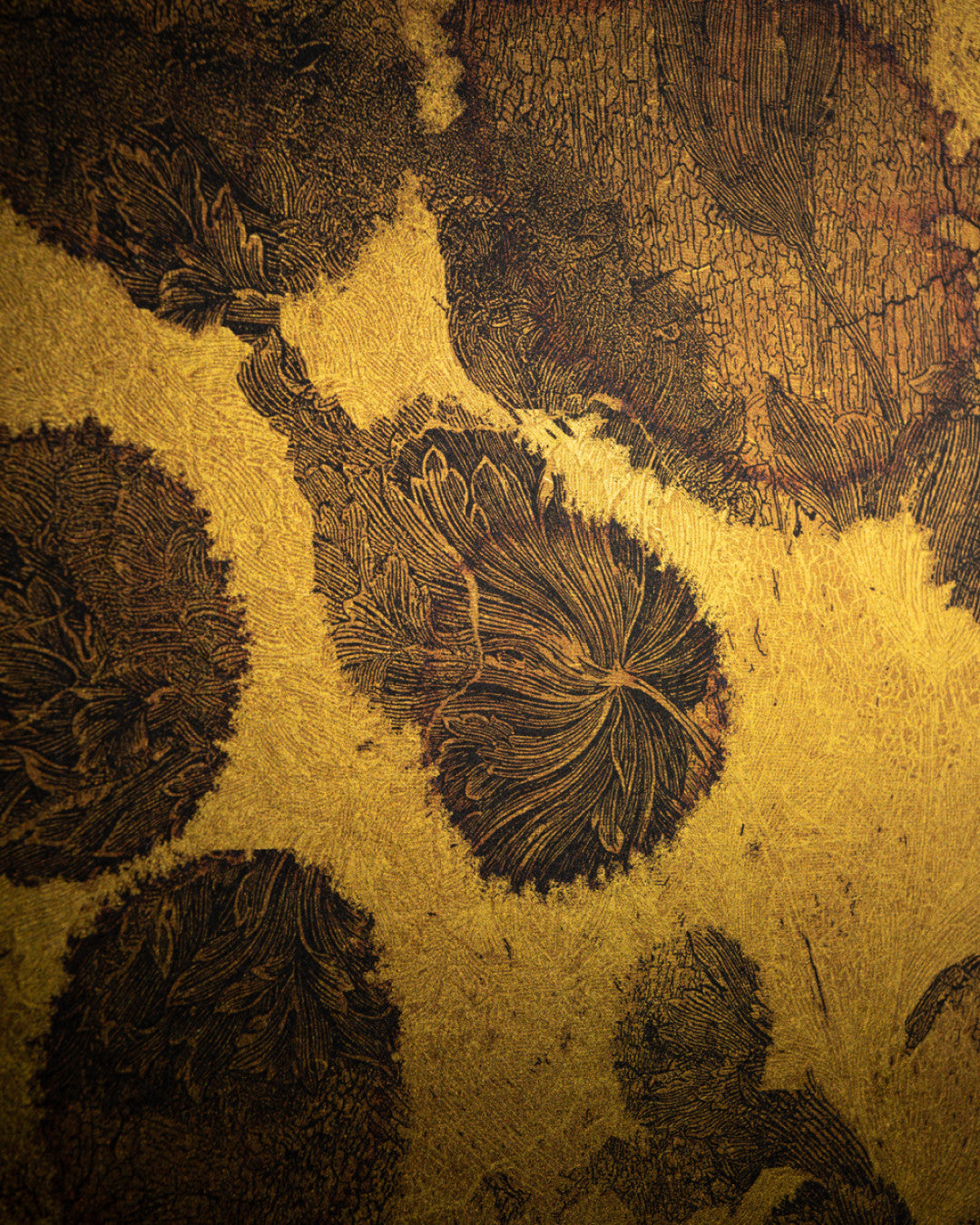 Fresco Old Gold Vinyl Room Wallpaper 2 - Yellow