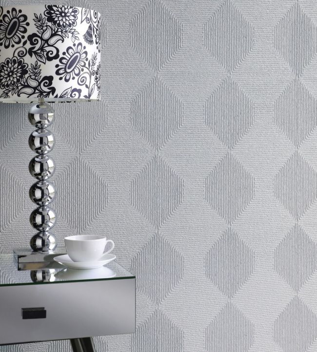 Sea Grass Matting Room Wallpaper - Gray