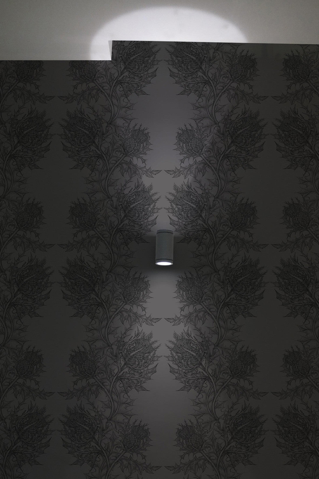 Superwide Thistle Room Wallpaper 2 - Gray