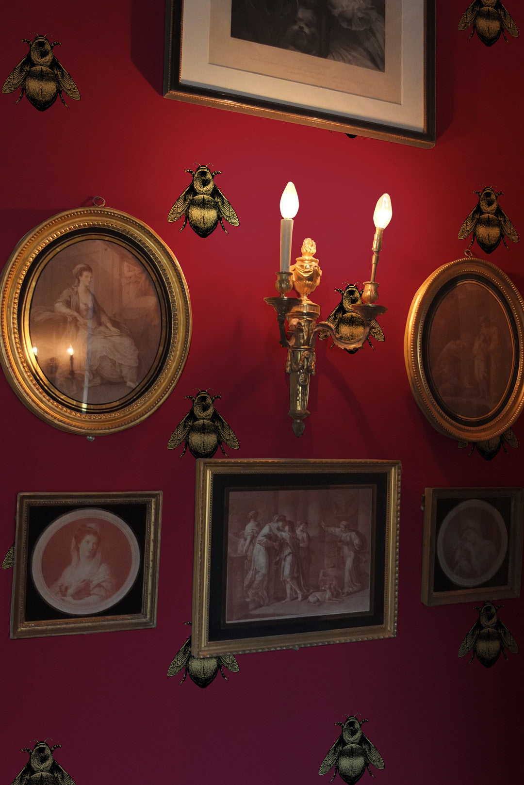 Napoleon Bee Room Wallpaper 4 - Pink