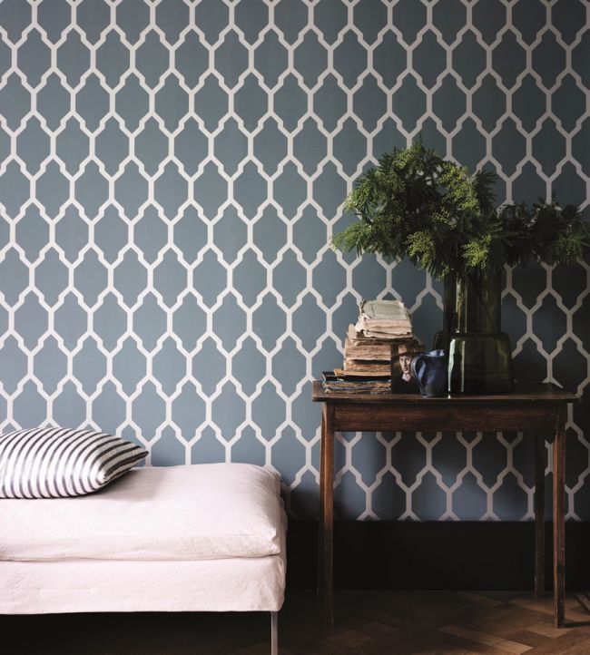 Tessella Wallpaper - Silver - 3614 - Farrow & Ball