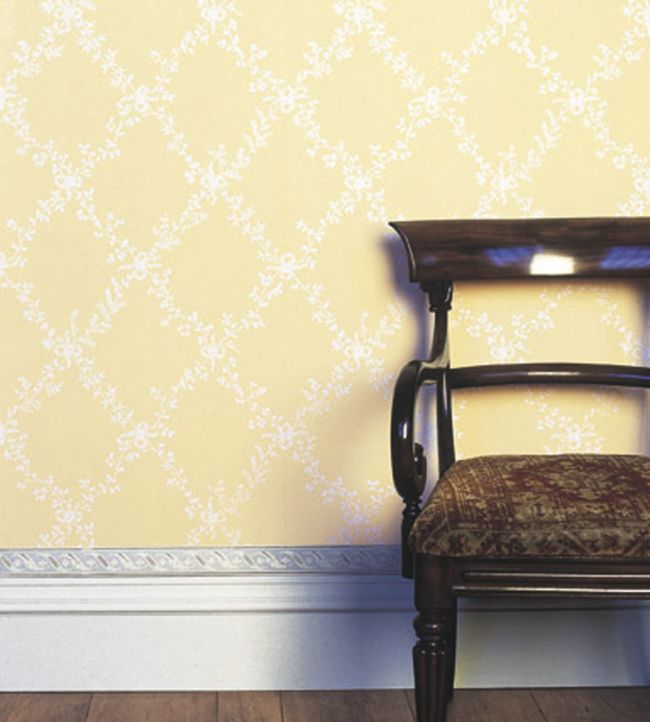 Toile Trellis Wallpaper - Dorset Cream - 644 - Farrow & Ball