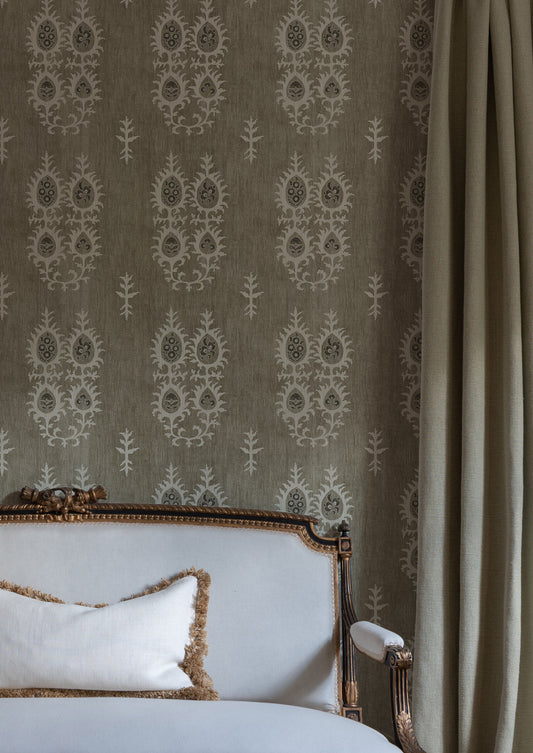 Tribal Wallpaper - Black Bronze - Lewis & Wood