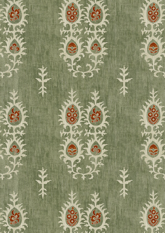 Tribal Wallpaper - Limpopo Green - Lewis & Wood
