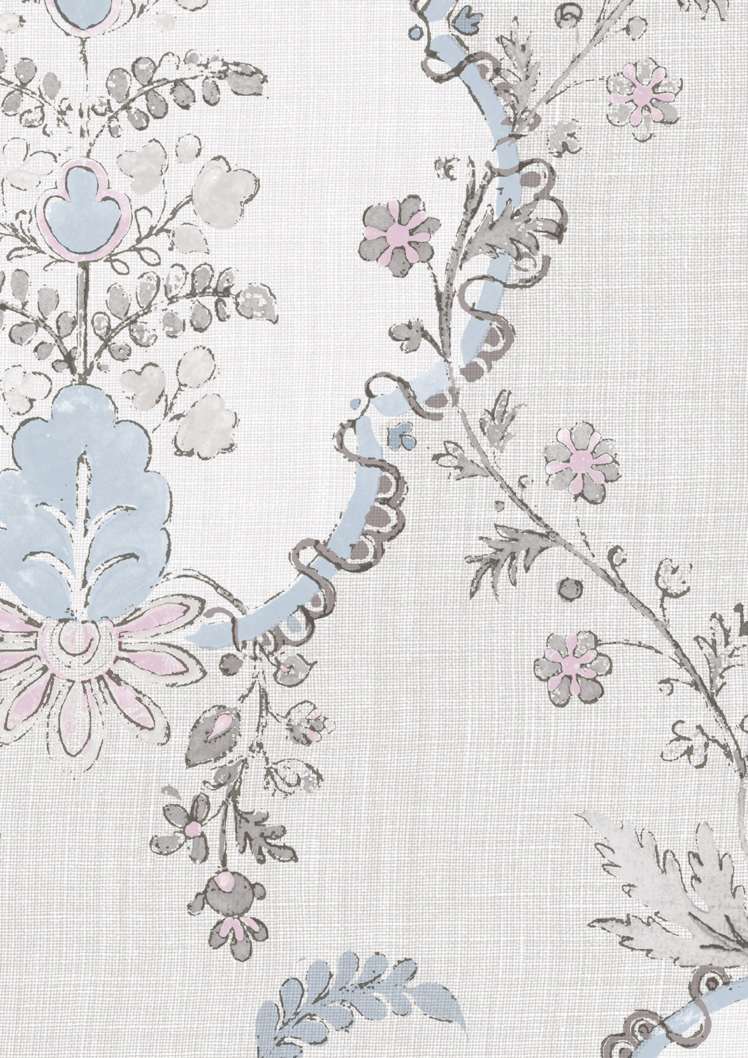 Vallance Wallpaper - Tea Rose - Lewis & Wood