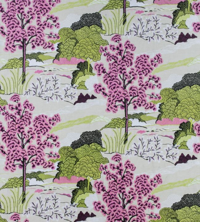 Daintree Embroidery Fabric - Purple