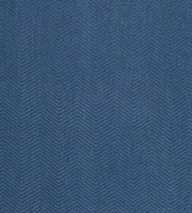 Dalton Herringbone Fabric - Blue