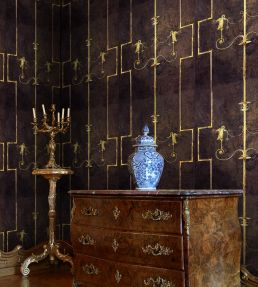 The Swan Room Wallpaper - Brown