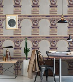 Basilique Room Wallpaper - Blue