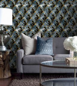 Neo Room Wallpaper - Blue