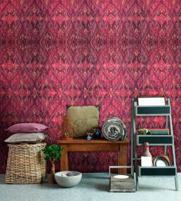 Bukhara Room Wallpaper - Red