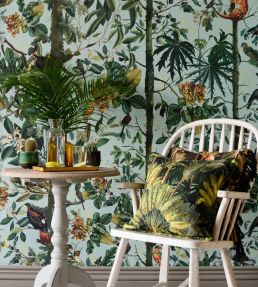 Wildlife Of Papua Room Wallpaper - Green