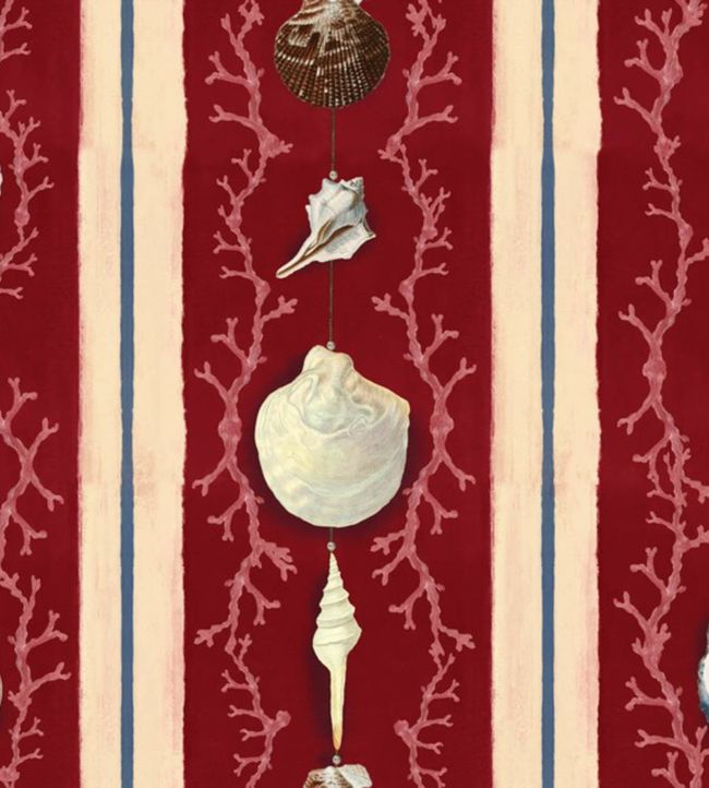 Coquillage Wallpaper - Red