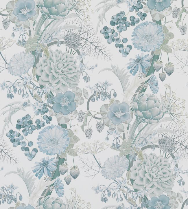 Carlotta Wallpaper - Teal