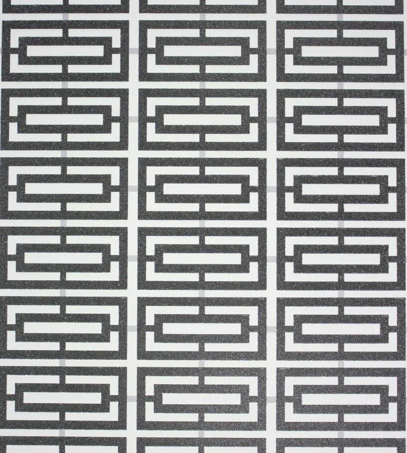 Kikko Trellis Wallpaper - Black