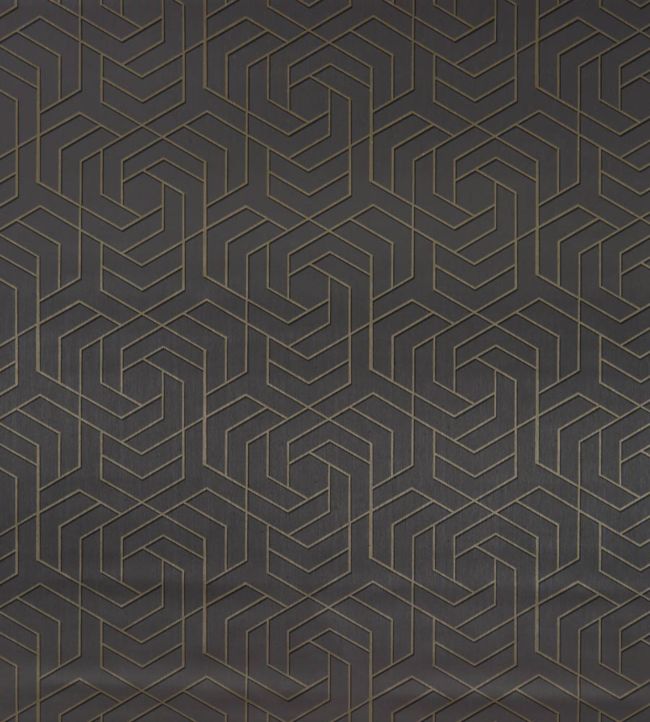 Hexagon Trellis Wallpaper - Gray