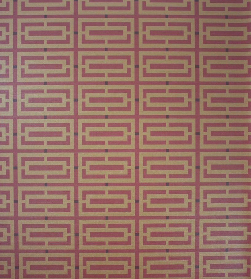 Kikko Trellis Vinyl Wallpaper - Red