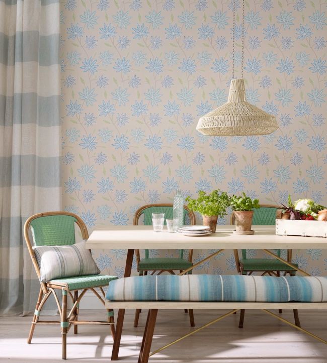 Chenar Room Wallpaper 2 - Blue